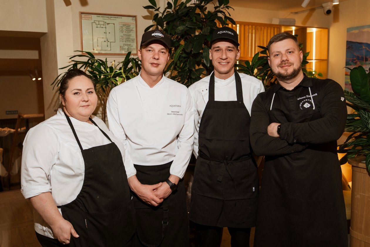 Александра Франко, Максим Можаровский, Евгений Кабанов (справа) Роман Реморенко, предоставлено рестораном &quotСыроварня&quot
