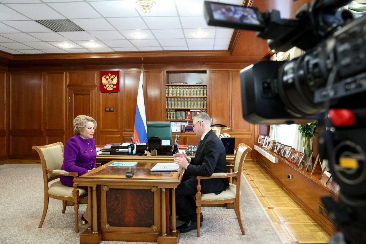 Валентина Матвиенко и глава Ставрополья Владимиров обсудили развитие села пресс-служба правительства Ставрополья