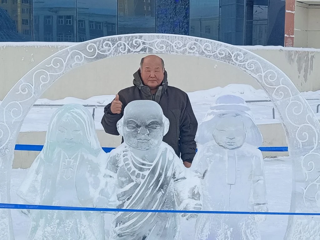 О необычном участнике экстремального марафона &quotПолюс Холода&quot Из личного архива Хотойук Далчан