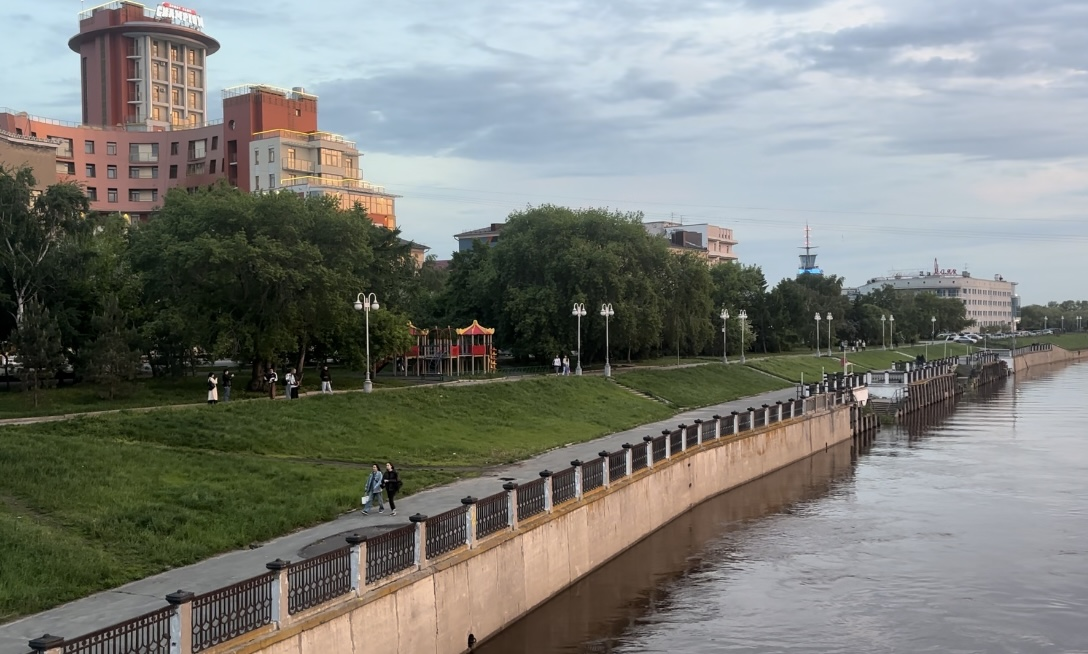 Омск, набережная им. академика Альберта Каримова ИА OmskMedia