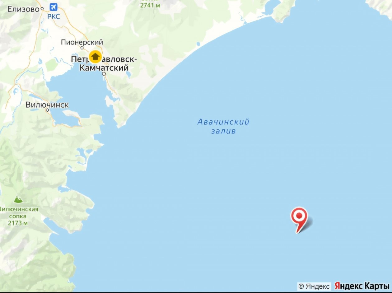 Карта сейсмособытия ФИЦ ЕГС РАН