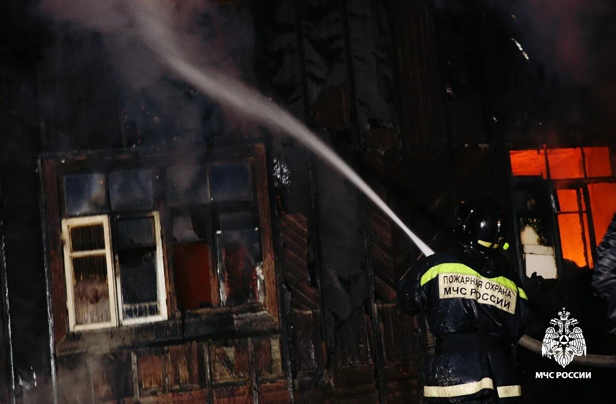 Ликвидация пожара пресс-служба ГУ МЧС России по Приморскому краю