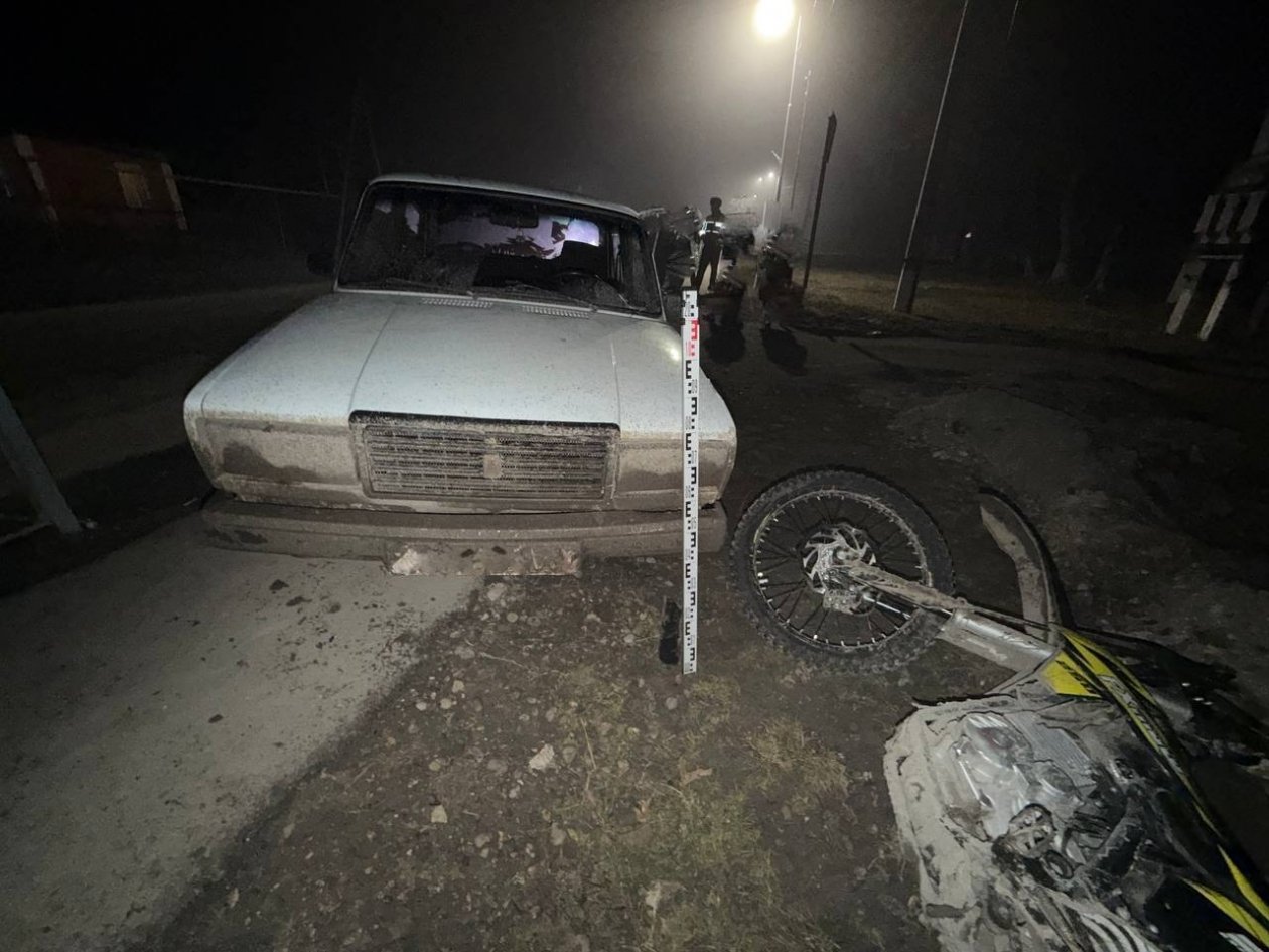 17-летний мотоциклист вместе с пассажиром попали в ДТП на Ставрополье Госавтоинспекция Ставрополья