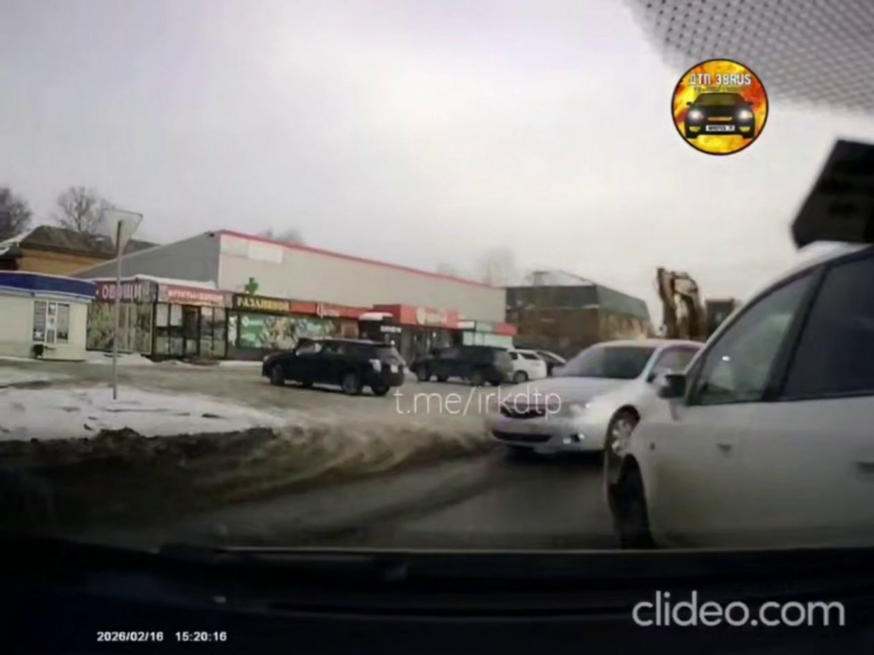 ДТП с участием двух легковушек произошло в Ленинском округе Иркутска Тг-канал &quotДТП38&quot (18+)