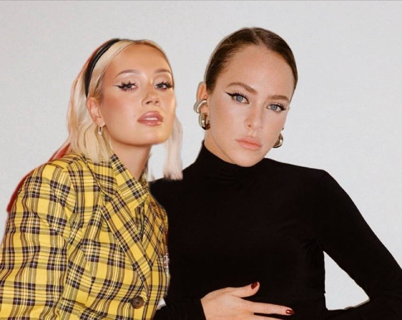 Клава Кока и Аглая Тарасова коллаж сгенерирован PrimaDonna.media на основе соцсетей знаменитостей