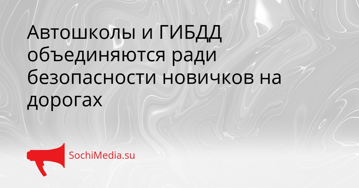 Автошколы и ГИБДД объединяются ради безопасности новичков на дорогах Сгенерировано