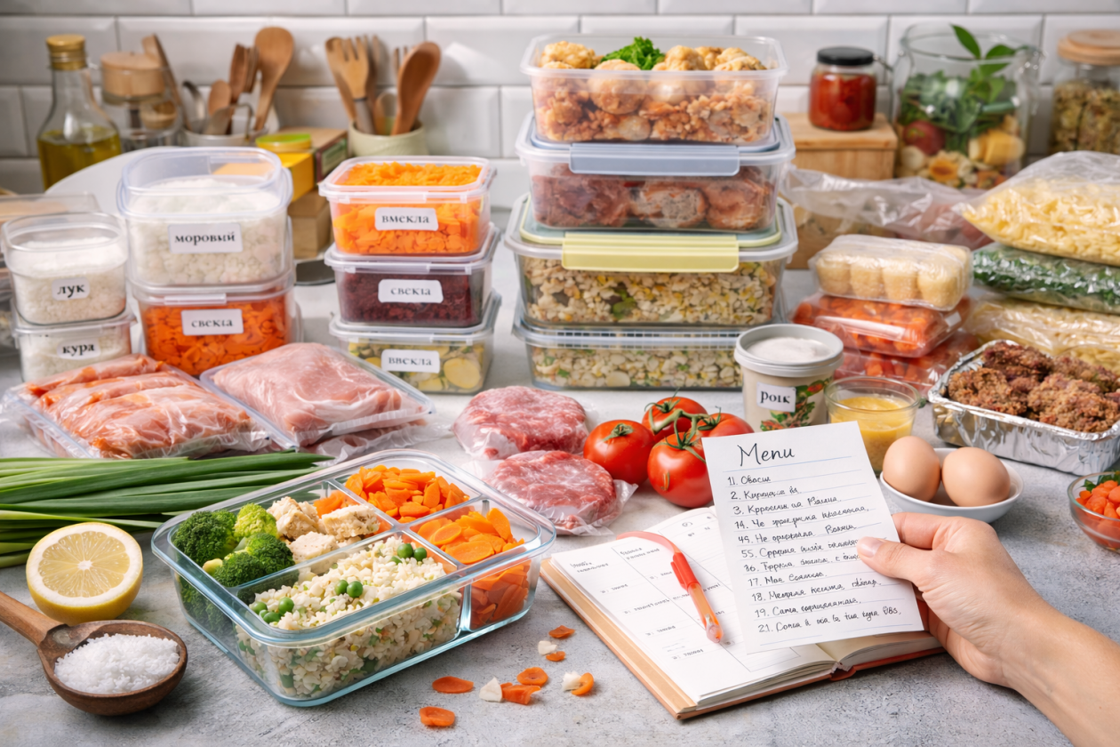 Готовка на неделю за 2 часа: топ-10 хитростей экономии времени Kandinsky by Sber AI (18+)