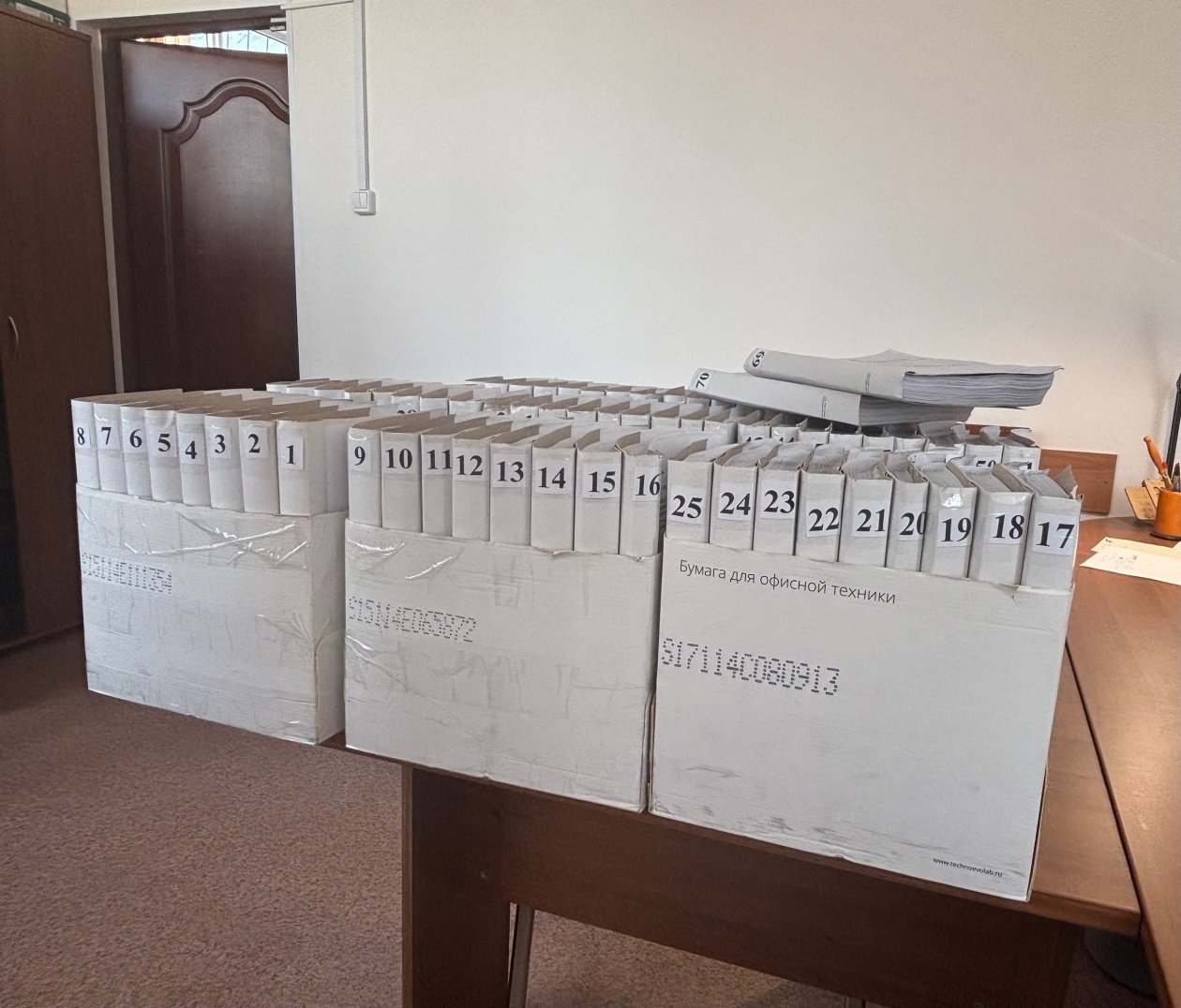 Тома уголовного дела со страницы суда в &quotВК&quot