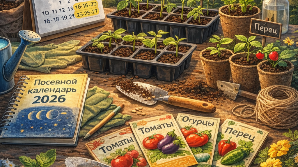 Февраль — последний шанс: как не прозевать рассаду в 2026 году  Kandinsky by Sber AI (18+)