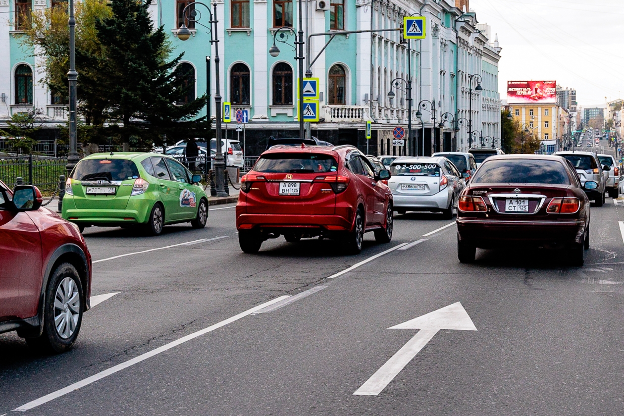 пробка, затор, замедленное движение, центр, дорога Евгений  Кулешов, ИА PrimaMedia