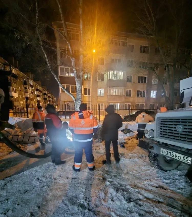 Фото с места аварии пресс-служба РВК-Сахалин