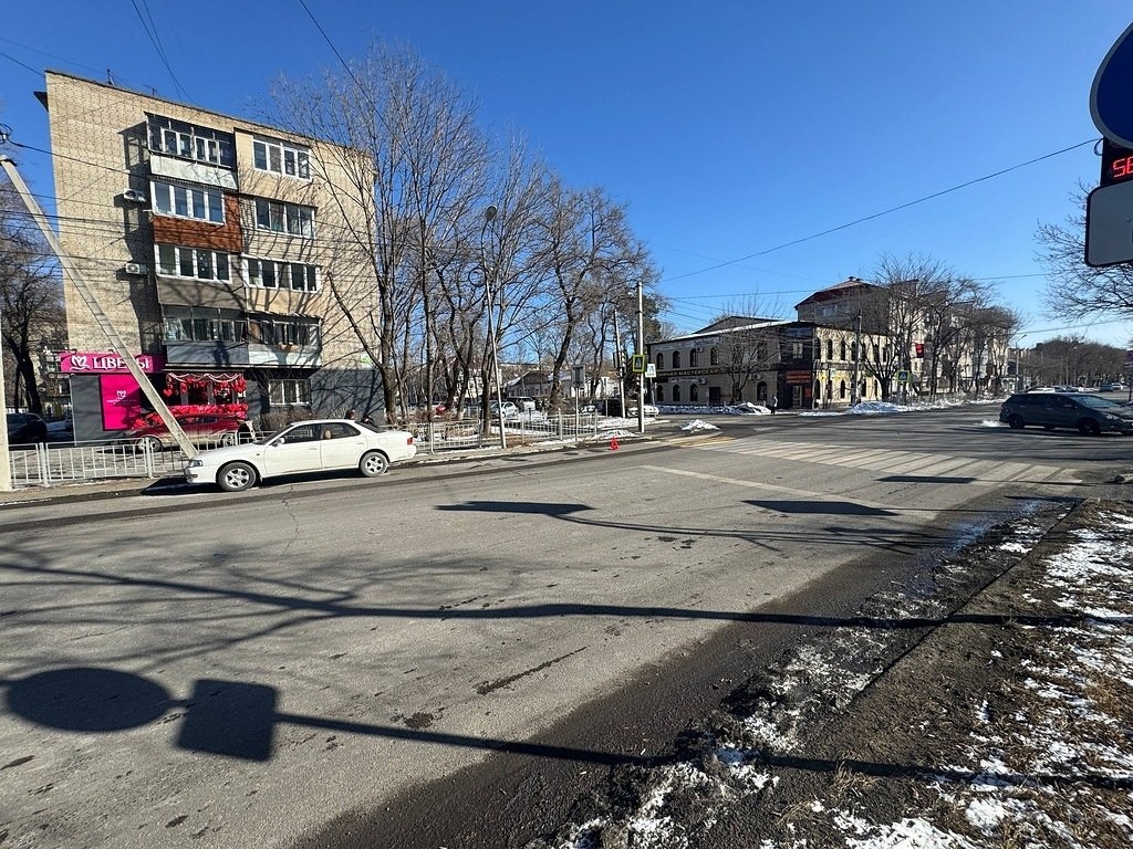 Место ДТП предоставлено Госавтоинспекцией Уссурийска