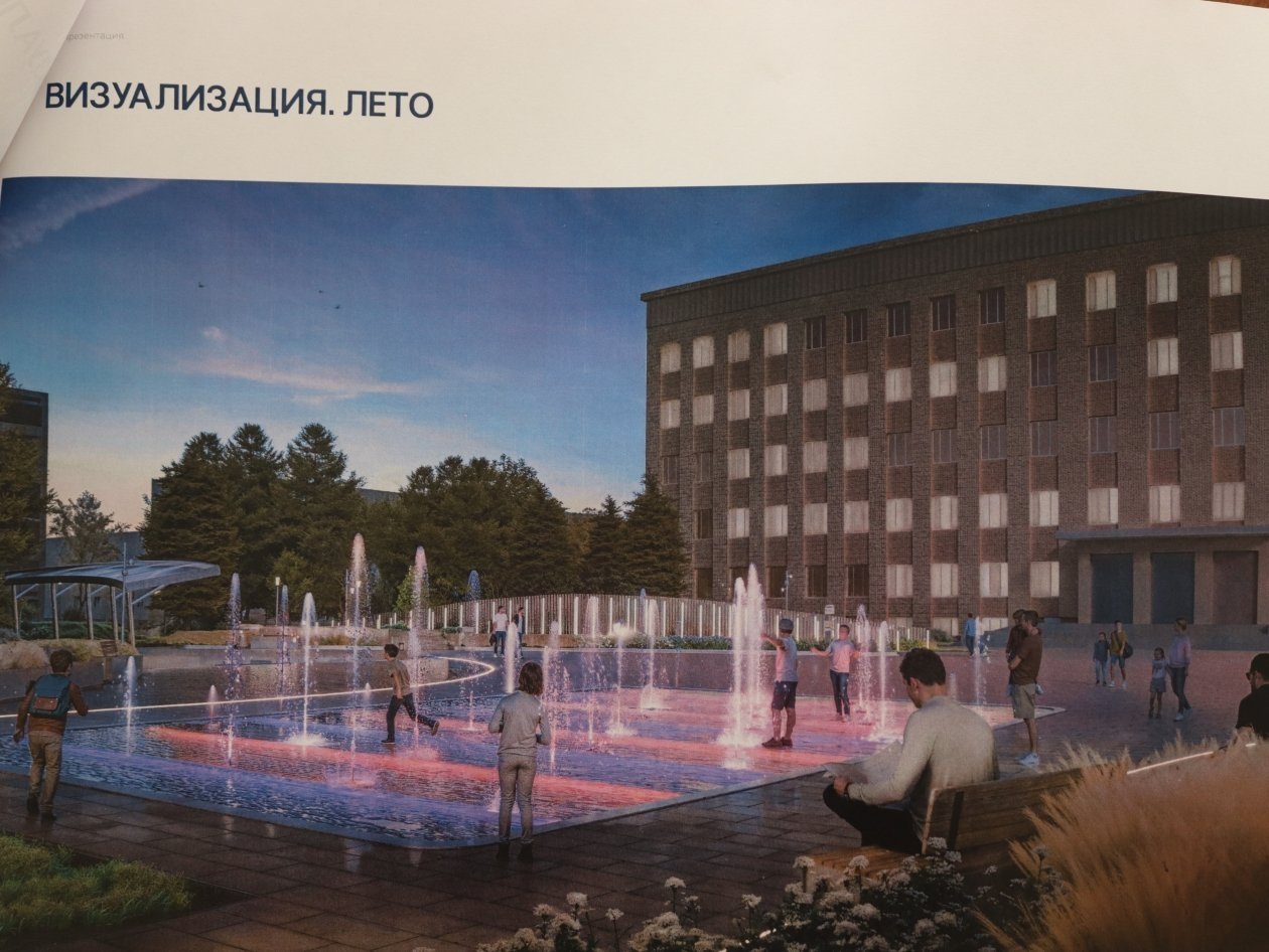 Как фонтан выглядит в проекте благоустройства центральной площади Анна Маринец, ИА UssurMedia