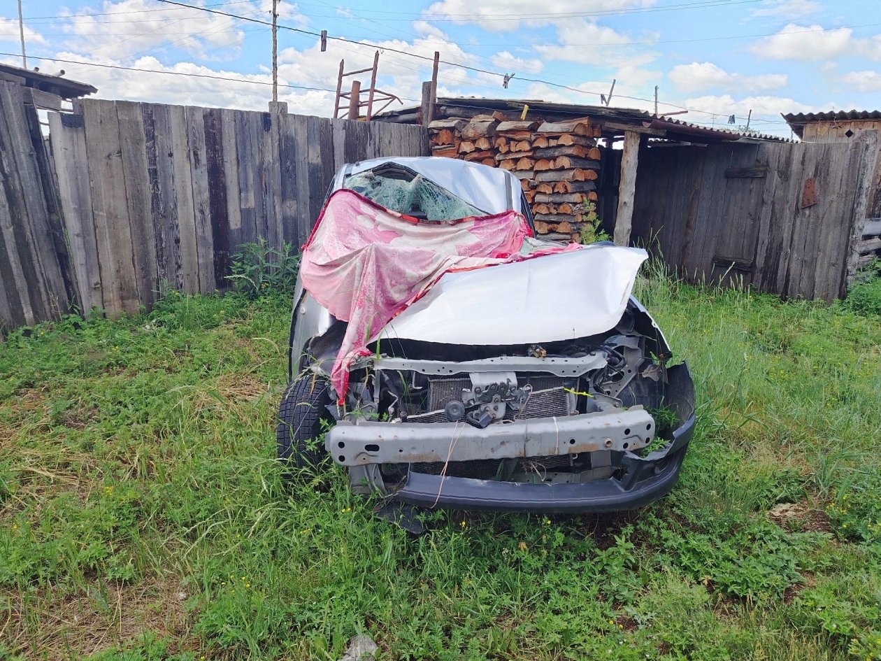 Автомобиль после ДТП пресс-службы прокуратуры Забайкалья