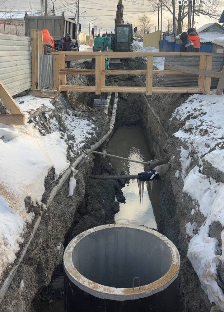 214 метров сетей водоотведения заменят на одной из улиц Южно-Сахалинска пресс-служба &quotРВК-Сахалин&quot