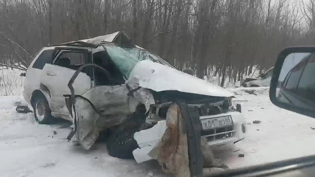 Фото с места происшествия telegram-канал &quotЗвезда Поронайска&quot