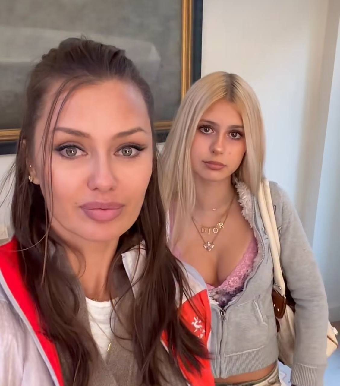 Виктория Боня с дочерью скриншот. соцсети Виктории Бони