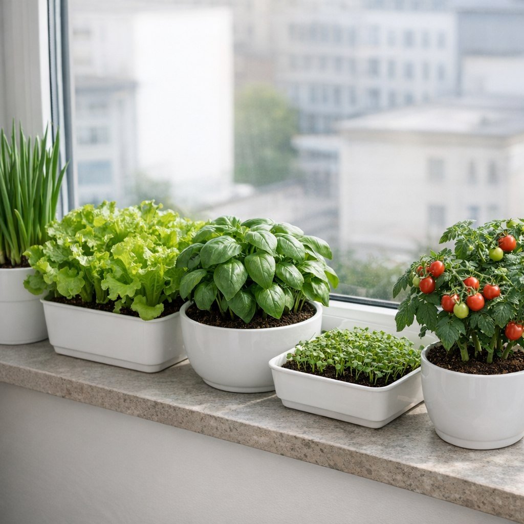 Огород без дачи: что реально вырастить на подоконнике за месяц Kandinsky by Sber AI (18+)