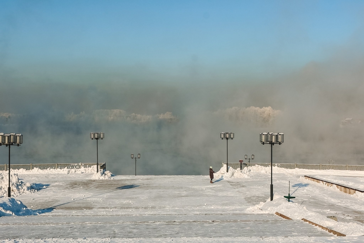 Мороз в Иркутске Юлия Ушакова, ИА IrkutskMedia