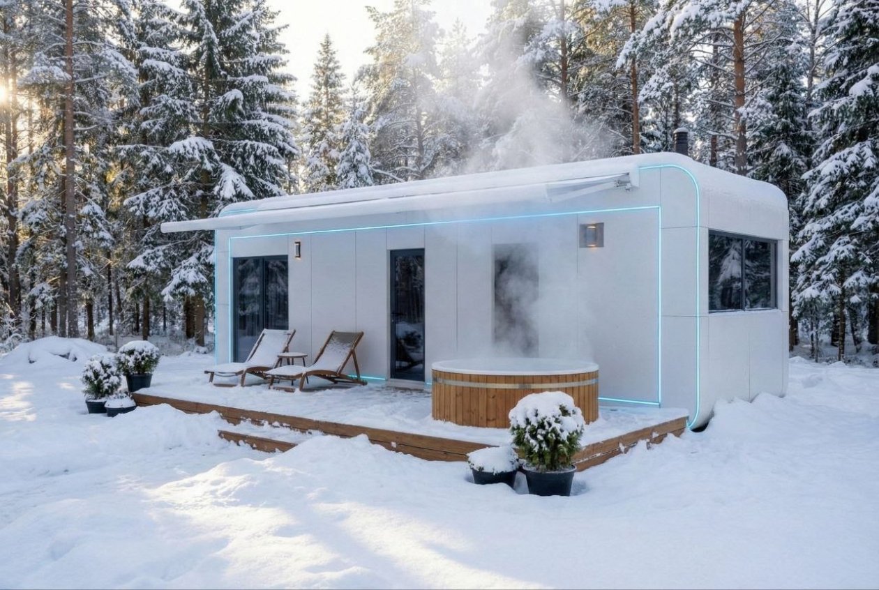 Примеры капсульно-мобильных домов, производство которых запущено в России предоставлено компанией &quot33 Богатыря&quot