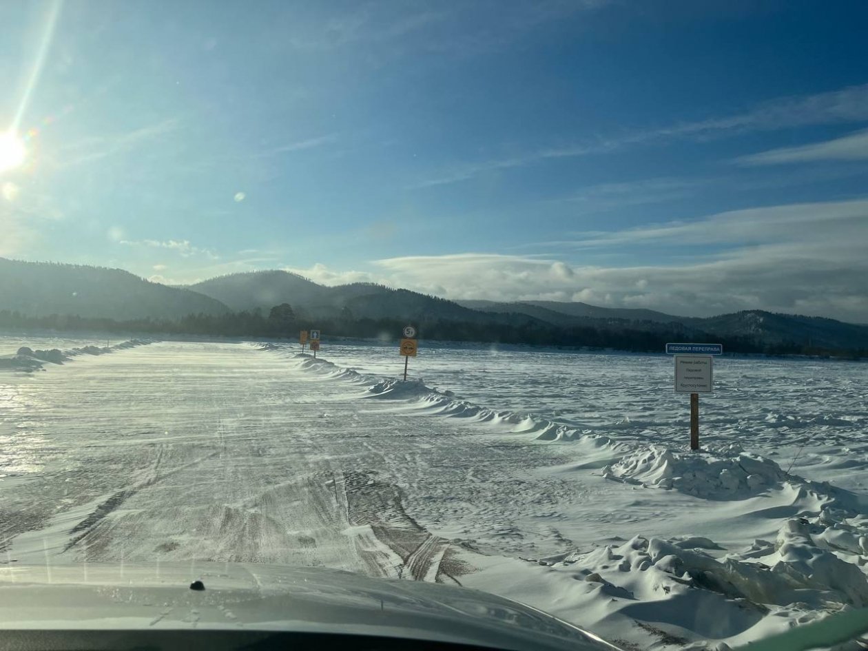 В Бурятии запретили выезжать на лед Минтранс Бурятии