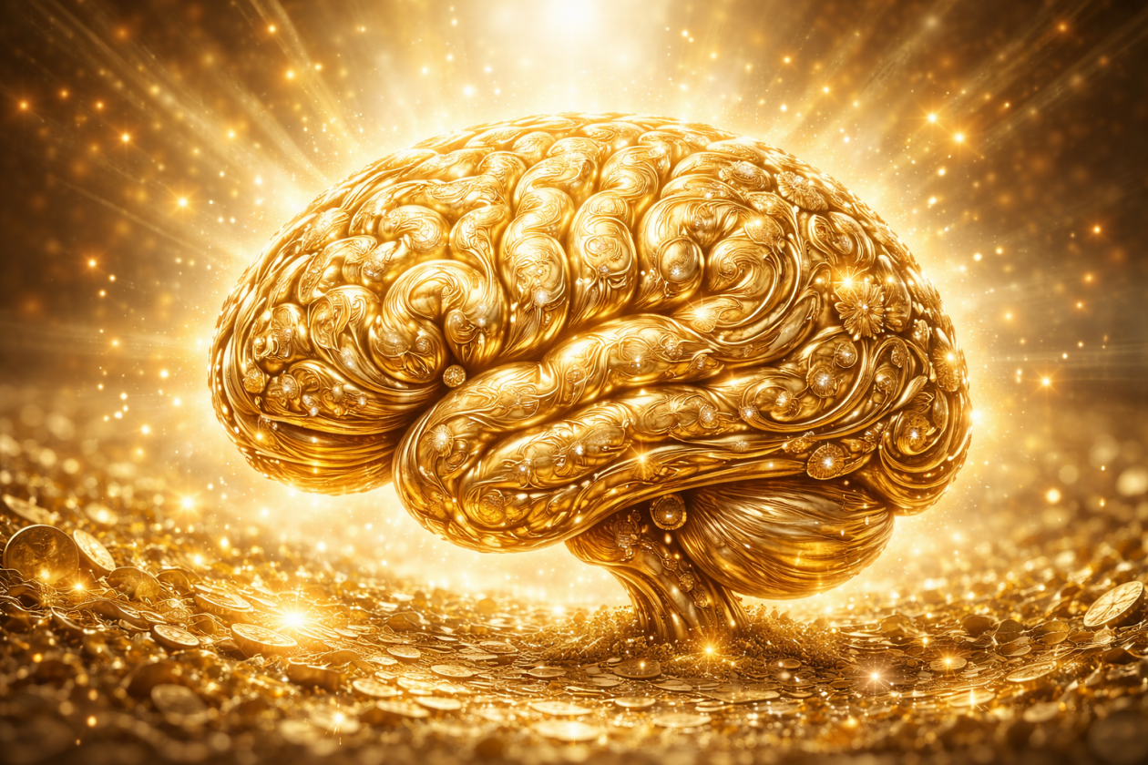 Золотой мозг Сгенерировано ИИ