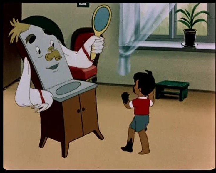 Умывальник разговаривает с мальчиком Кадр из мультфильма &quotМойдодыр&quot (0+)