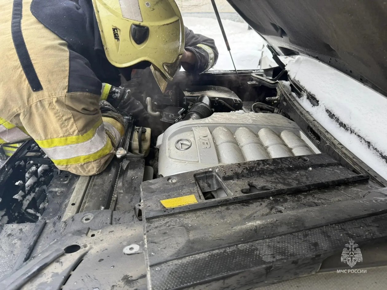 С места происшествия ГУ МЧС России по Магаданской области