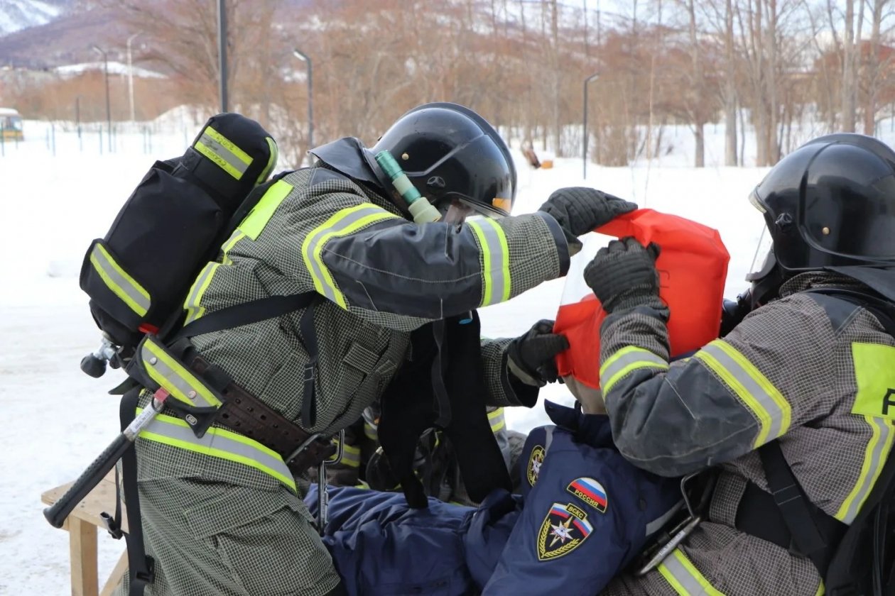 В магаданском доме-интернате для престарелых и инвалидов прошло учение ГУ МЧС России по Магаданской области