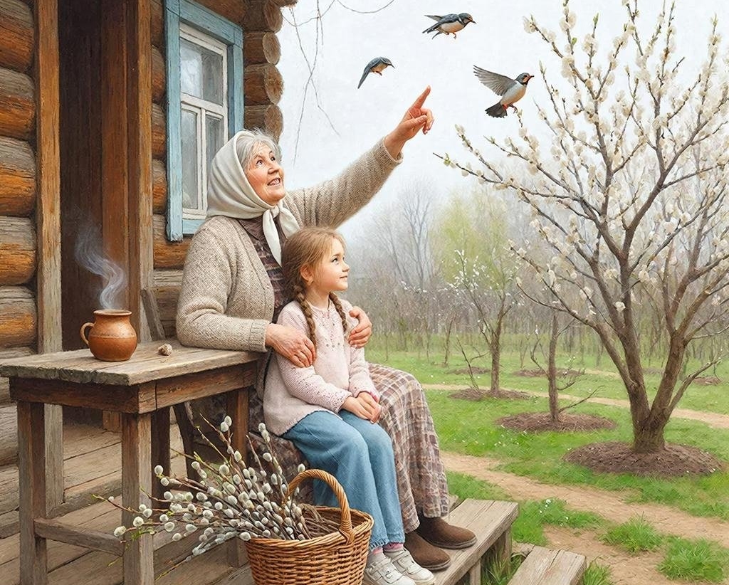 Кто чтит свои корни, знает 6/6 народных примет о весне. Или вы только синоптикам верите? ИИ GigaChat (18+)