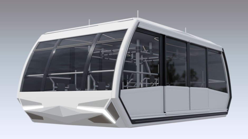 Дизайн кабины канатной дороги в Благовещенске. https://t.me/Blagoveshebsk_cablecar/5 (телеграм-канал (18+) канатной дороги)