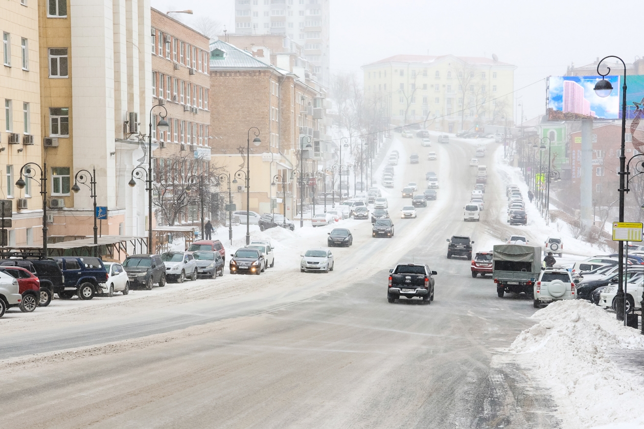 улица Суханова, снег , снегопад, метель Евгений Кулешов, ИА PrimaMedia