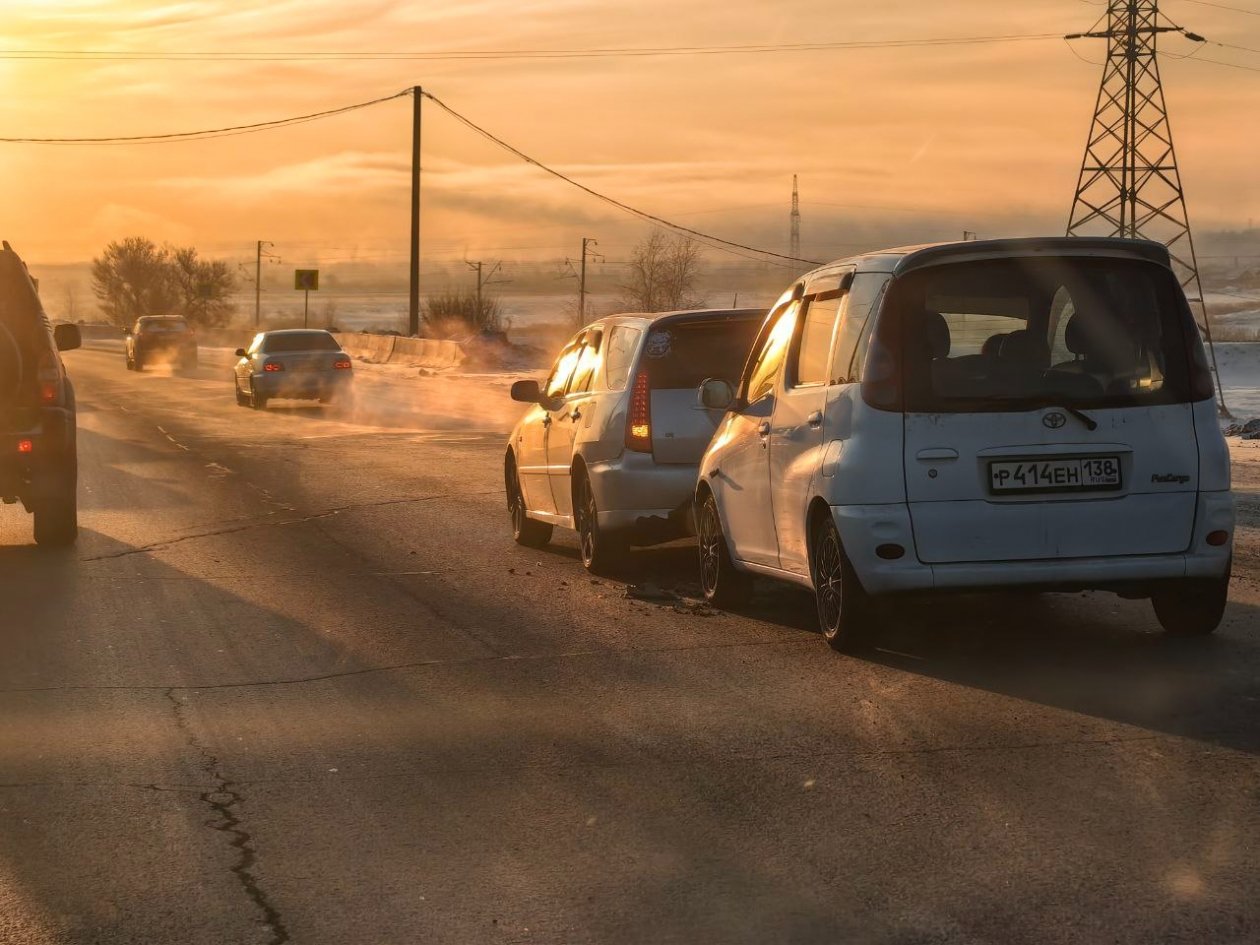 Две иномарки стокнулись на объездной Ново-Ленино в Иркутске ИA IrkutskMedia