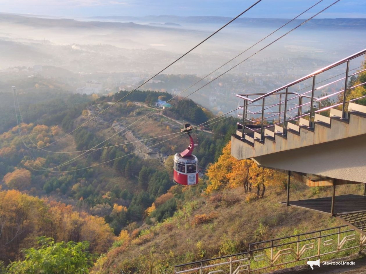 Канатную дорогу запустили в Национальном парке Кисловодска ИА Stavropol.Media