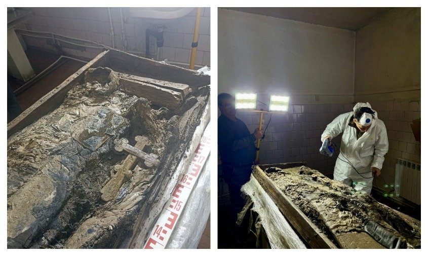 В Албазинском остроге опознали останки пастыря из Бурятии скриншоты презентации Андрея Черкасова