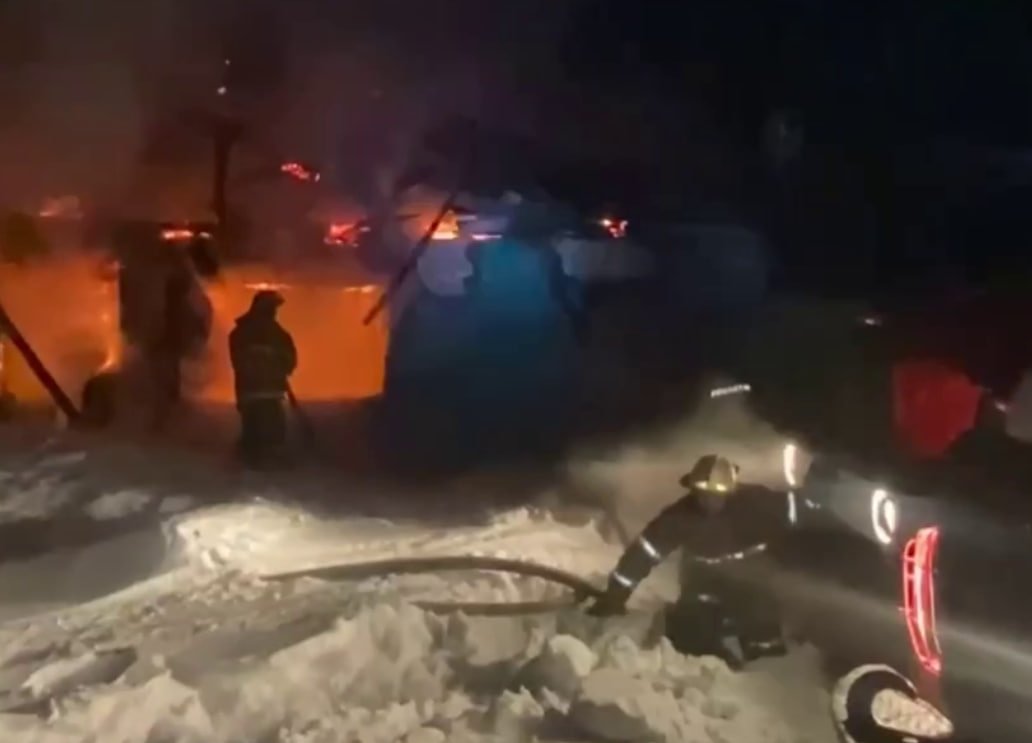 Пожар республиканском агентстве ГО и ЧС.