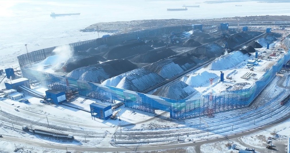 Специализированный угольный терминал &quotОстерра&quot в Хабаровском крае предоставлено пресс-службой терминала &quotОстерра&quot (ранее &quotДальтрансуголь&quot)