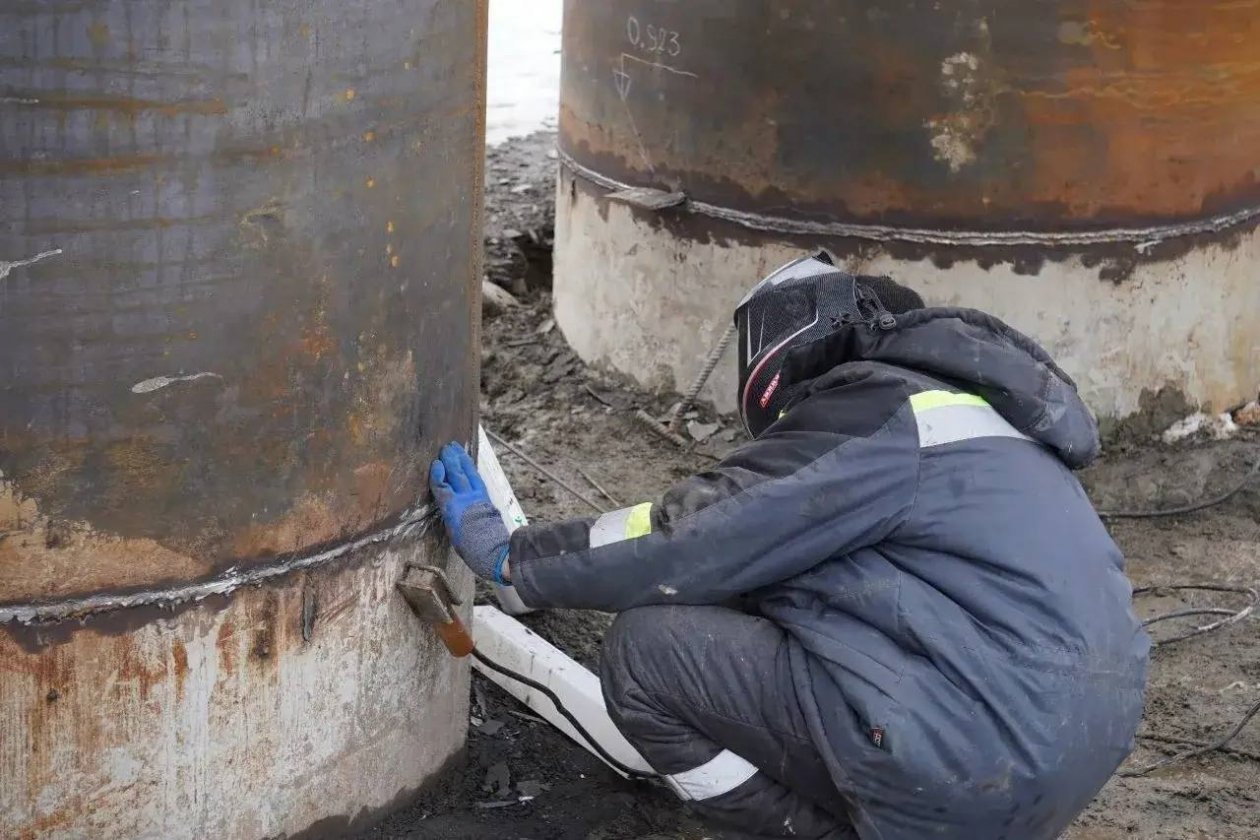 Строительство пешеходного моста через реку Лютога в Аниве пресс-служба администрации Анивского района