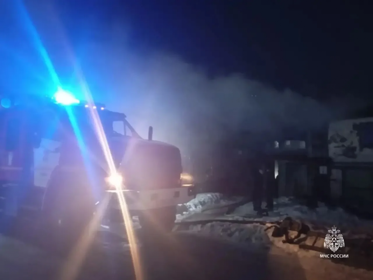 Фото с места происшествия в Тайшете Пресс-служба ГУ МЧС России по Иркутской области