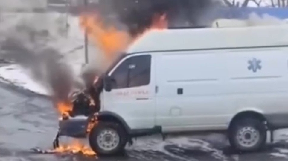 Кадры с места пожара Соцсети (18+)