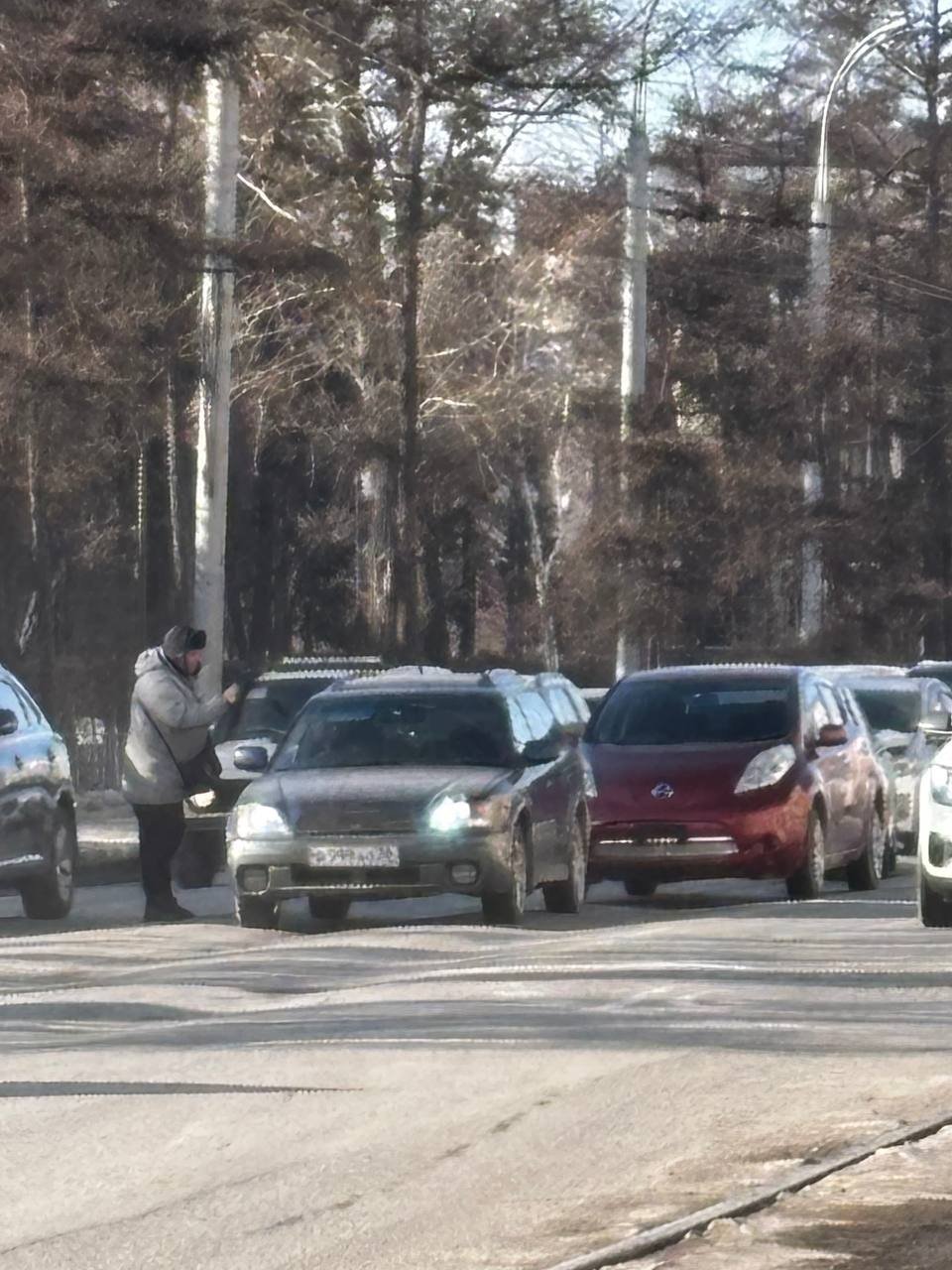 Две легковушки столкнулись в центре Иркутска ИА IrkutskMedia