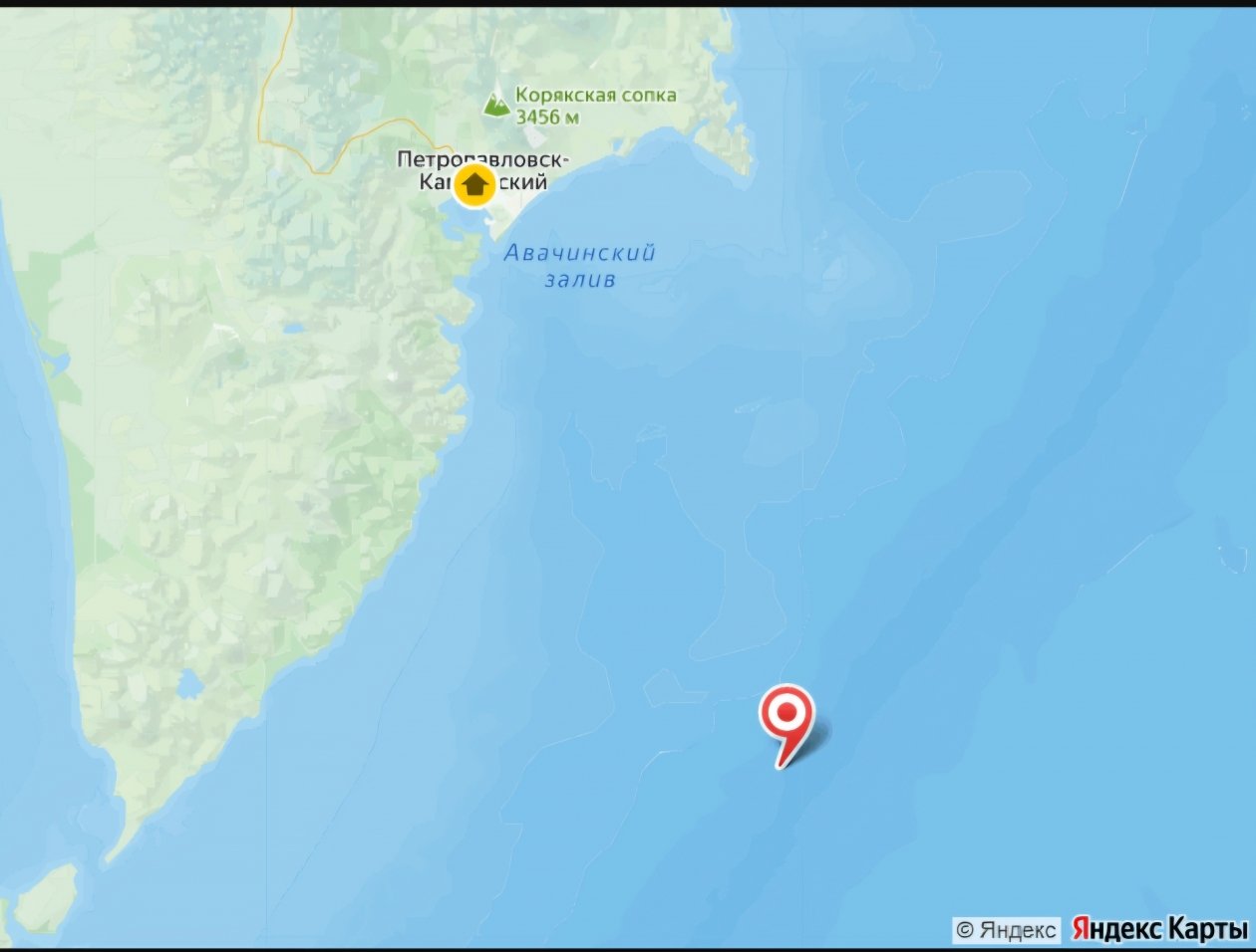Карта сейсмособытия ФИЦ ЕГС РАН