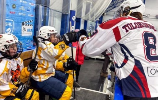 Ребята из Таксимо побывали на тренировке в Москве, сыграли матч и посетили арену ЦСКА ГК ОКТО