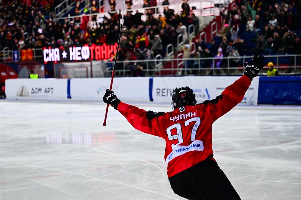 Момент игры Пресс-служба ХК &quotСКА-Нефтяник&quot