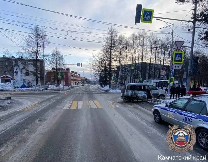 С места событий на улице Ленина в Елизове Пресс-служба полиции региона