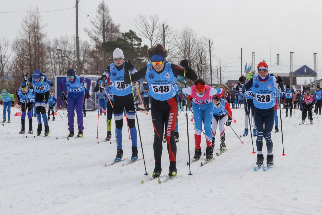 На классической гонке второго дня Троицкого лыжного марафона собралось 504 спортсмена пресс-служба министерства спорта Сахалинской области
