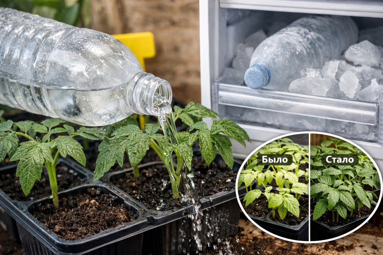 Полил &quotчахлую&quot рассаду талой водой из морозилки Сгенерировано ИИ