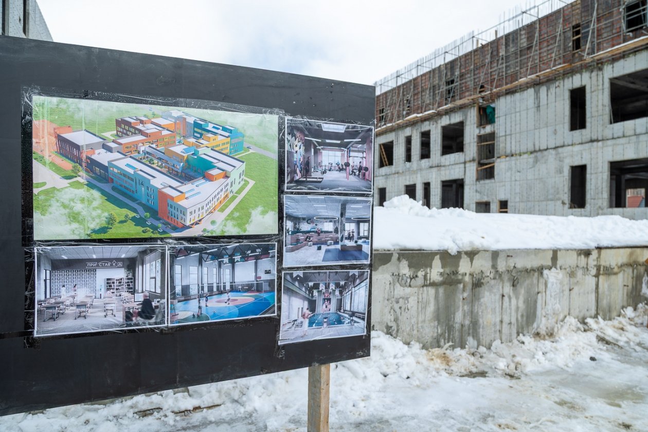 Школу на 1100 мест строят в 19-м микрорайоне Южно-Сахалинска пресс-служба правительства Сахалинской области