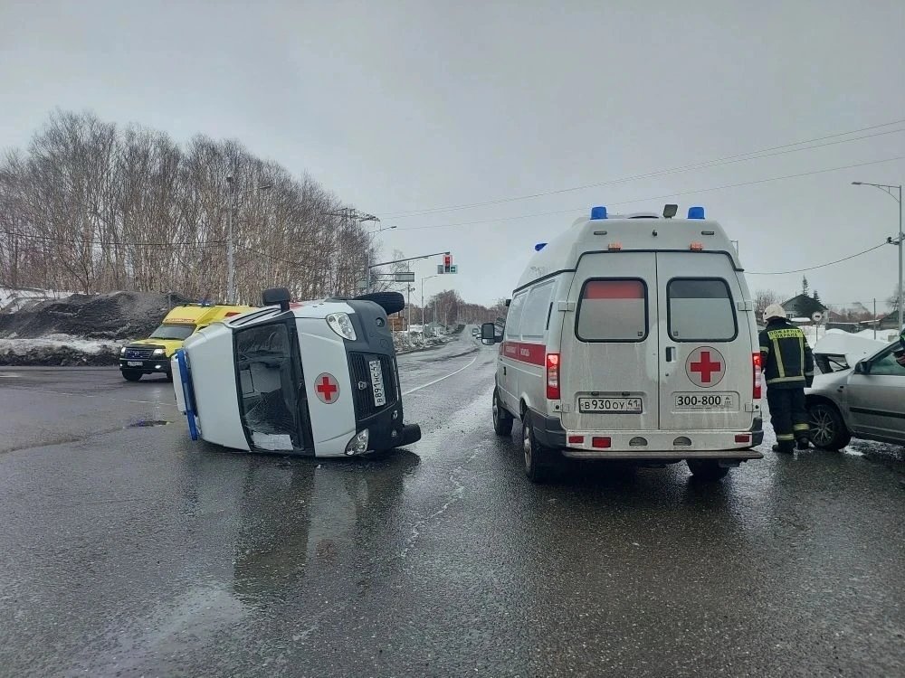 Кадры с места ДТП Госавтоинспекция по Камчатскому краю