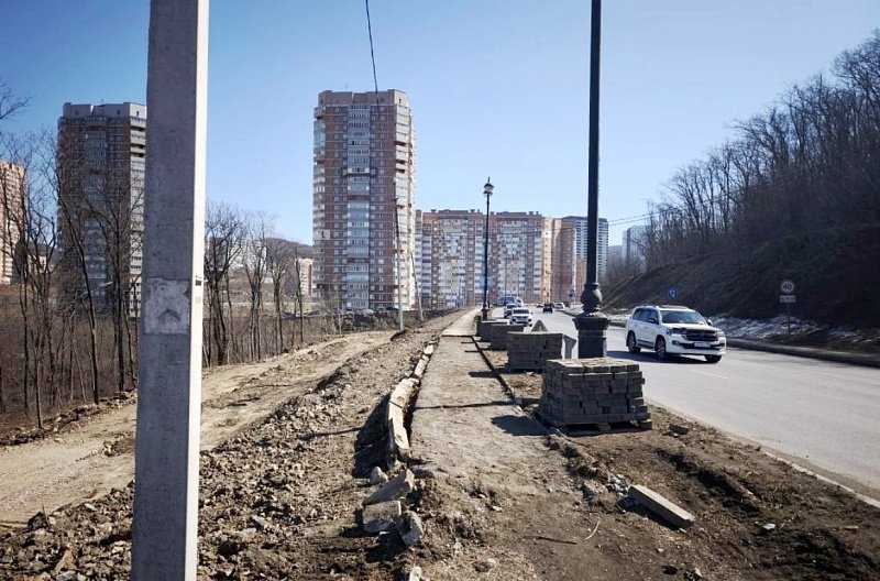 Перекресток Анны Щетининой и Выселковой начали реконструировать Пресс-служба администрации Владивостока